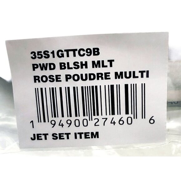 Michael Kors Womens Blush Cream Jet Set Large Logo Crossbody Bag New - Picture 4 of 9